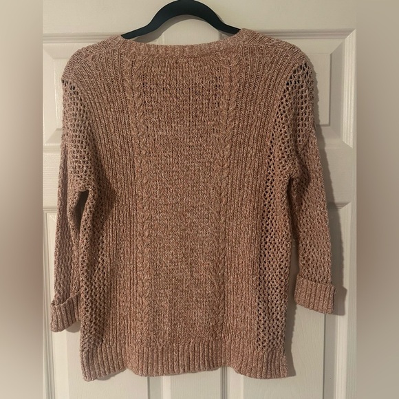 Women’s Madewell Knit Crewneck Brown 3/4 Sleeve Sweater. Size XS. - Picture 5 of 5